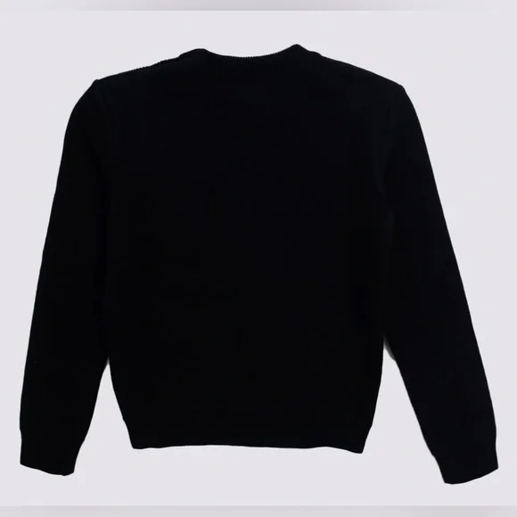 BALMAIN Kids Midnight Knit Pullover Buttoned Shoulder Logo Patch 12Y €550 - Picture 2 of 6